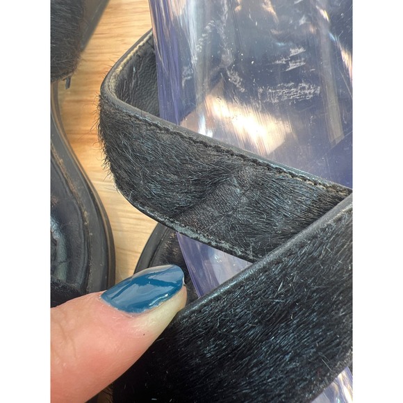 Franco sarto pony hair slip‎ on sandal size 11M - Picture 6 of 8